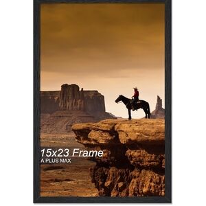 Black Photo Frame - 15x23 Picture Frame for Wall Display
